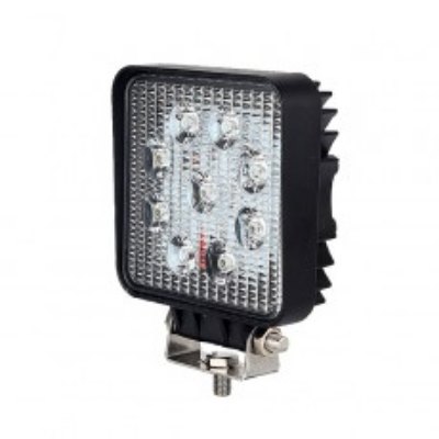 Durite 0-420-46 9 x 3W LED Work Lamp with 300mm Flying Lead - Black, 12V/24V, IP67 PN: 0-420-46